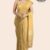 Yellow Handloom Glossy Cotton Saree G3322