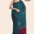 Green Marron Glossy Cotton Saree G3340