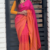 Vibrant orange pink gradient Silk sari JS2939
