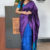 Shiny purple Silk Saree JS2969
