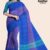 Purple And Blue Handloom Cotton Saree DC2440