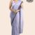 Grey Handloom Glossy Cotton Saree G3370
