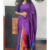 Vibrant purple Silk Saree JS2875