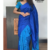 Exquisite Blue Silk Saree JS2880