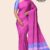 Pink Blue Handloom Silk Saree JS3010