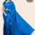 Water Blue Handloom Silk Saree JS3036