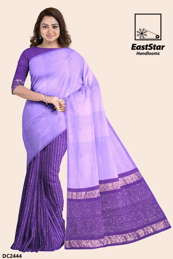 Lavender Handloom Cotton Saree DC2444 Lavender Handloom Cotton Saree DC2444