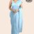 Light Blue Handloom Glossy Cotton Saree G3379