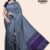 Purple Grey Handloom Silk Saree JS3030