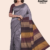 Grey and Marron Handloom Silk Saree JS3047