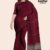 Deep Red Handloom Cotton Saree DC2496