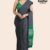 Dark Grey Handloom Glossy Cotton Saree G3569