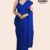 Blue Handloom Glossy Cotton Saree G3575