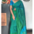 Green and Blue Handloom Silk Saree JS2857