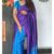 Purple and Blue Handloom Silk Saree JS2881
