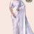 White Handloom Silk Saree JS4075