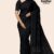 Black Handloom Silk Saree JS4076