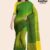 Green Yellow Handloom Cotton Saree DC2467