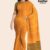 Orange Green Handloom Cotton Saree DC2495