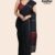 Black Handloom Cotton Saree DC2547