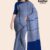 Blue Grey Handloom Cotton Saree DC2553