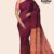 Maroon Orange Handloom Silk Saree JS3103
