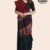 Black Marron Handloom Silk Saree JS4209