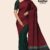 Marron Green Handloom Silk Saree JS4212