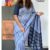 Blue Handloom Silk Saree JS4243
