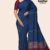 Dark Blue Handloom Silk Saree JS4336