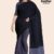 Black And Grey Handloom Cotton Saree DC2622