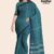 Teal Handloom Cotton Saree DC2696