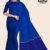 Blue Purple Handloom Cotton Saree DC2704