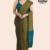 Olive Green Handloom Cotton Saree DC2712