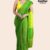 Green Yellow Handloom Cotton Saree DC2718