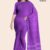 Purple Handloom Cotton Saree DC2843