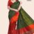 Green Orange Handloom Silk Saree JS3098