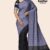 Black Ash Handloom Silk Saree JS4250