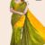Green Yellow Handloom Silk Saree JS4090