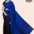 Blue and Black Handloom Silk Saree JS4154