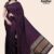 Deep Purple Handloom Silk Saree JS4260
