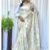 Golden Floral Indian Wedding Saree A007