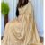 Golden-Beige Indian Wedding Saree A036