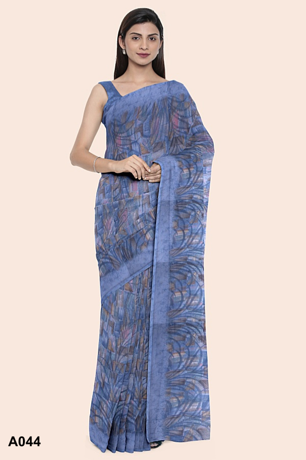 Blue Indian Saree A044 Blue Indian Saree A044
