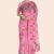 Pink Floral Indian Saree A081