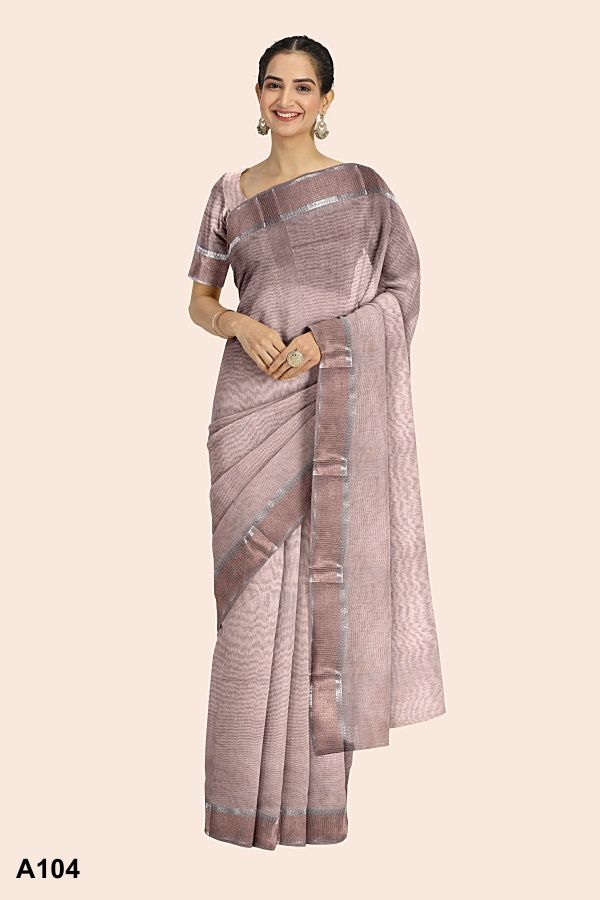 Light Brown Indian Saree A104 Light Brown Indian Saree A104