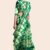 Green Yellow Indian Batik saree A105