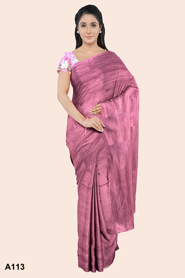 Pink Indian Saree A113