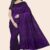Purple Indian Saree A121