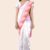 White Floral Indian Silk Saree A134
